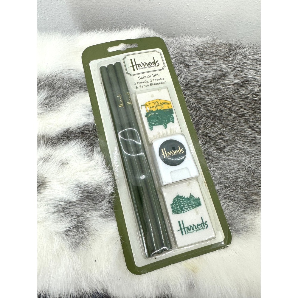 Harrods Knightsbridge School Set‎ pencils erasers pencil sharpener
